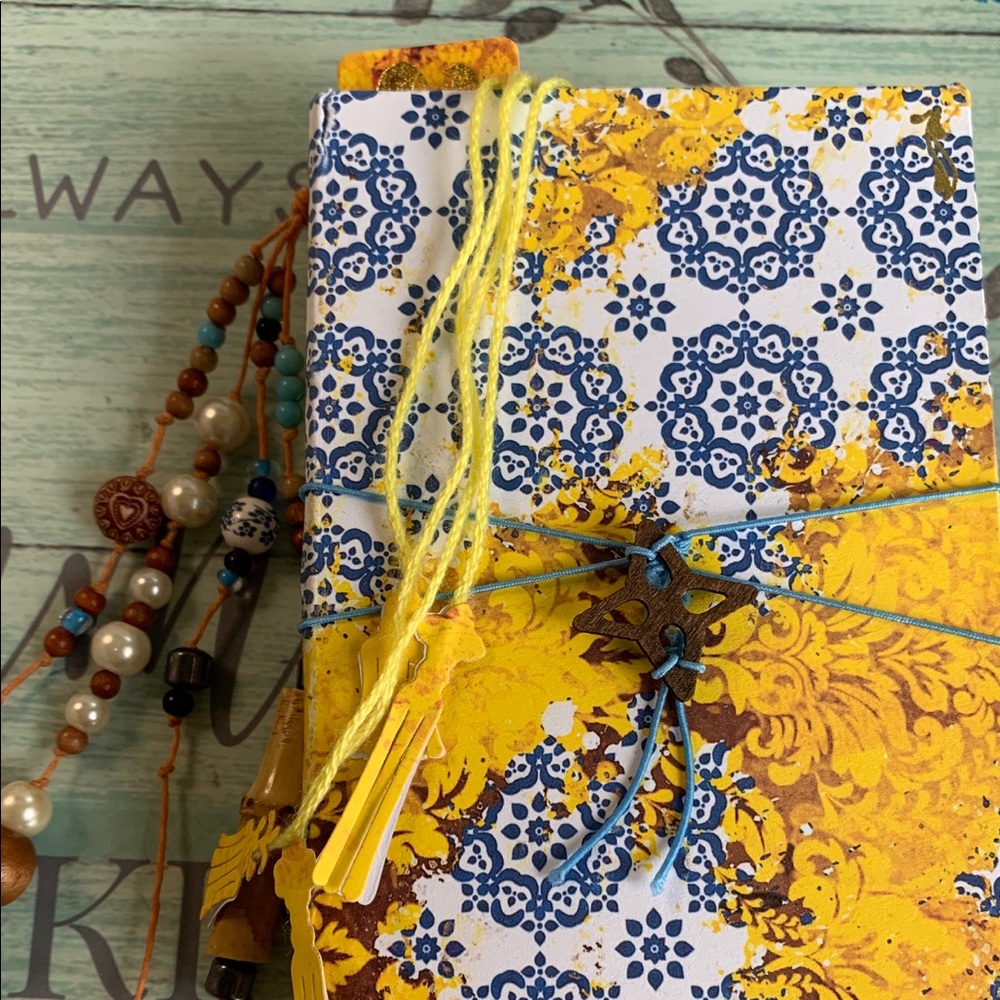 Handmade junk journal book Latin American Inspo